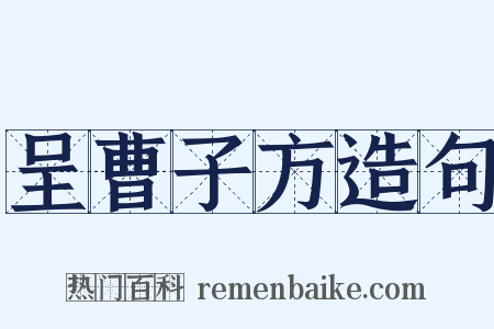 呈曹子方造句是什么意思的图片